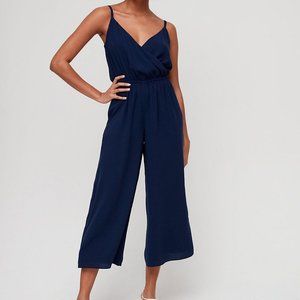 Wide-leg jumpsuit in Navy